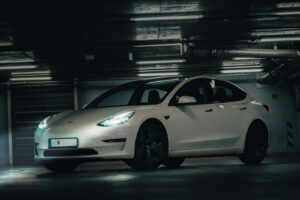 What adapters are needed for the American Tesla Model 3 in Europe?
